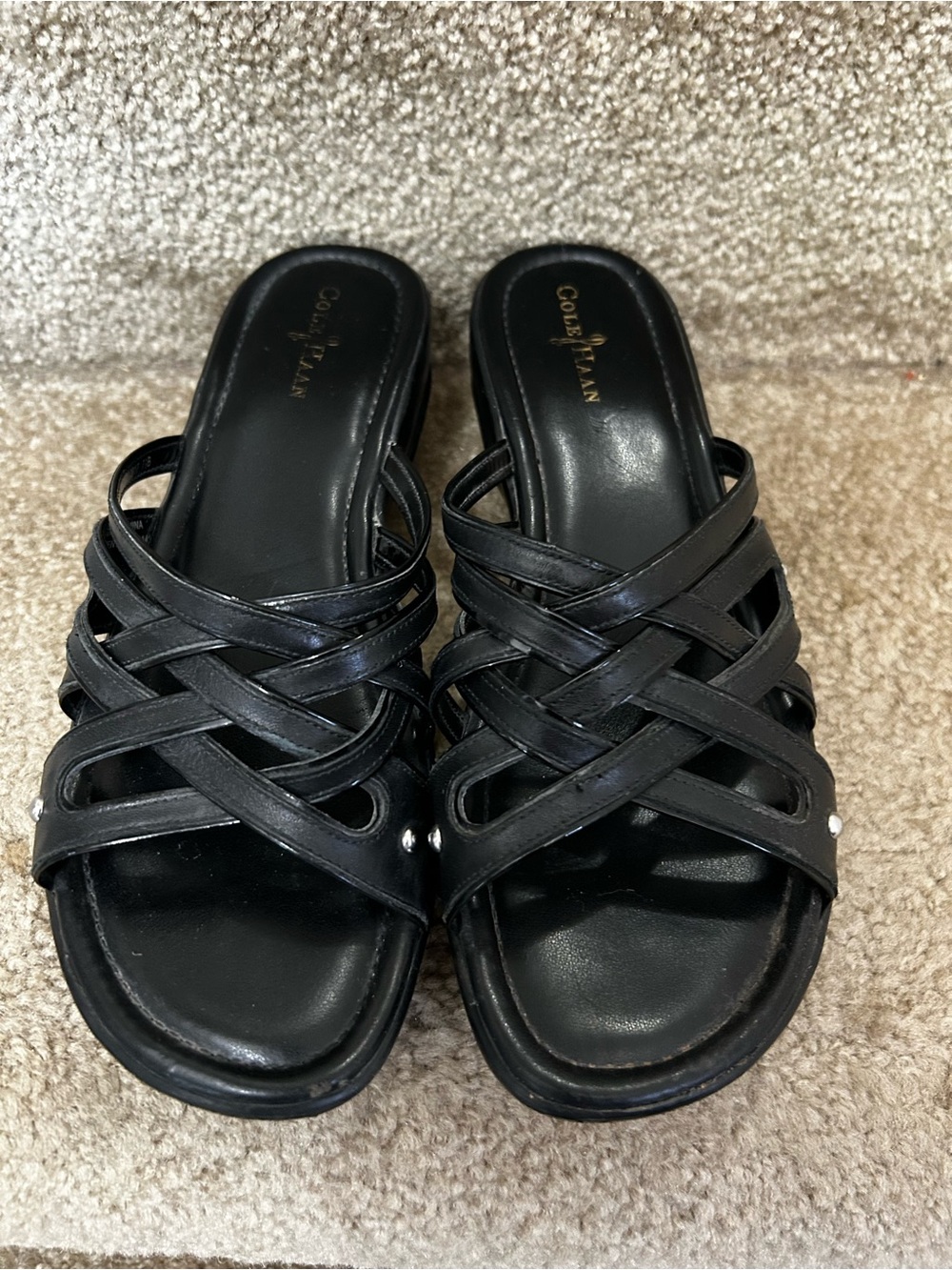 Cole Haan Nike Air Ezra
Strappy Wedge Mules Sandals
size 7.5